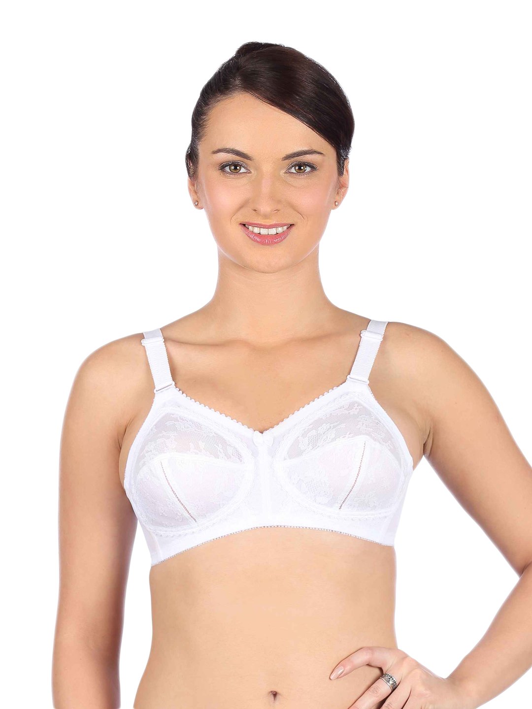 Buy Triumph Doreen Wireless Non Padded Full Coverage Support Big-Cup  Classics Bra - Brown Online
