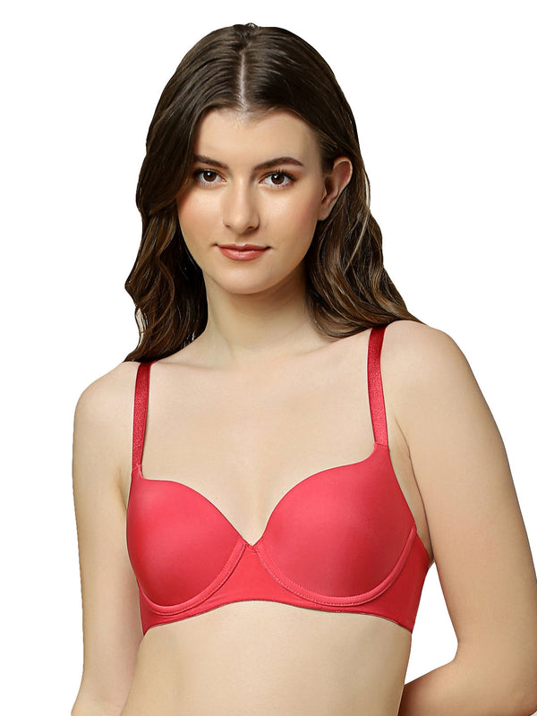 TRIUMPH-122I087 T-Shirt Bra 60 Invisible Wired Padded Body Make-Up Series Light Weight Seamless Support Everyday Bra