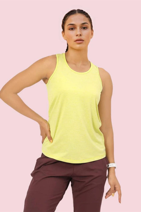 ENAMOR A308 Enamor Womens Athleisure Basic Workout Dry Fit Crew Neck Activewear Tee