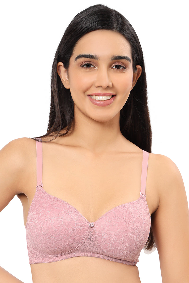 AMANTE BRA10306 Floral Romance Padded Non-wired Lace Bra