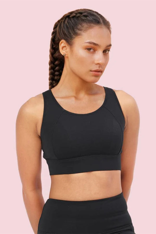 ENAMOR BRA A205 Women's Quick Dry Sports Bra - High Support, Padded, High Coverage, Non-Wired