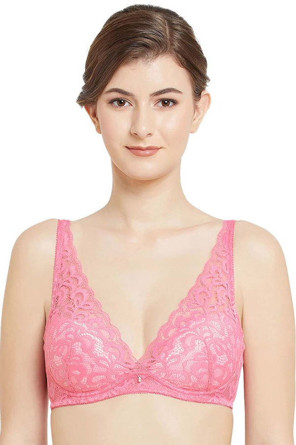 WACOAL BRA-IAT155 Mystique Padded Non-wired 3/4th Cup Bridal Wear Medium coverage Lace Bra