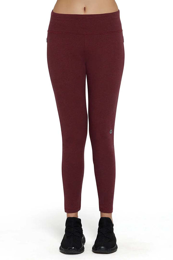 AMANTE ABT85801-POMEGRANATE MARL ELEMENTS LEGGINGS