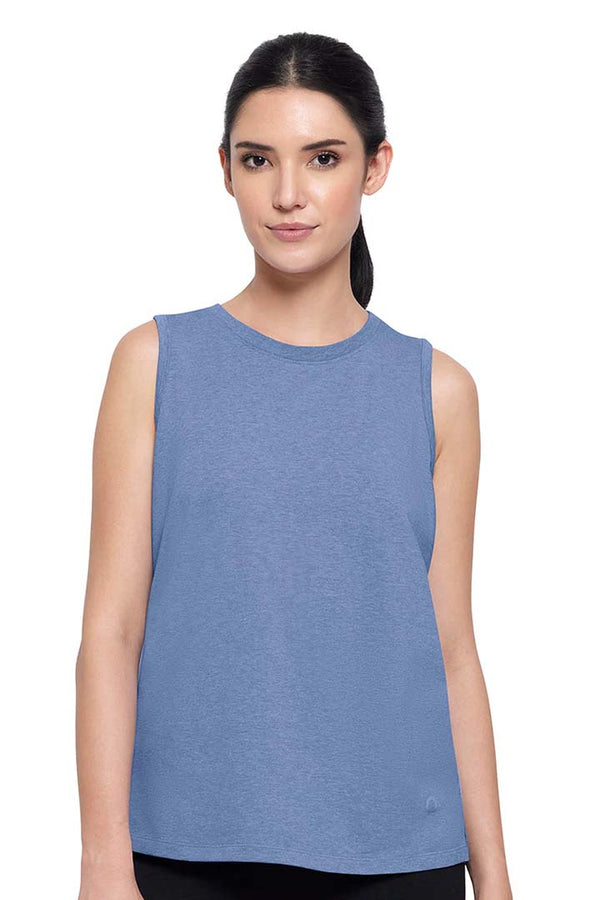 AMANTE ATP85901-INFINITY BLUE MARL ESSENTIAL TANK TOP
