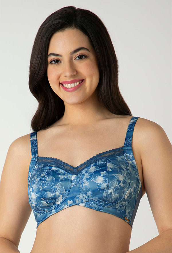 Floral Fusion Print AMANTE BRA-BRA05601 Demure Non-Padded Non-Wired Contour Bra
