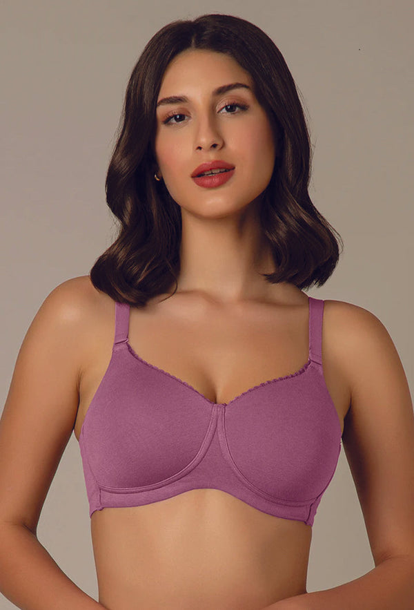 AMANTE BRA-BRA75501 Mellow Mauve Essential Padded Wirefree Bra