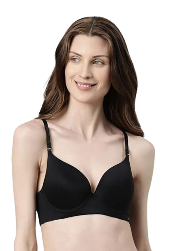 ENAMOR BRA-F114 Body Transform Air Brush Push-Up Bra for Women- Medium Coverage, Padded and Wired