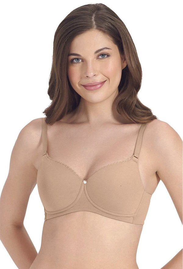 AMANTE BRA-BRA75501 Sandalwood Essential Padded Wirefree Bra