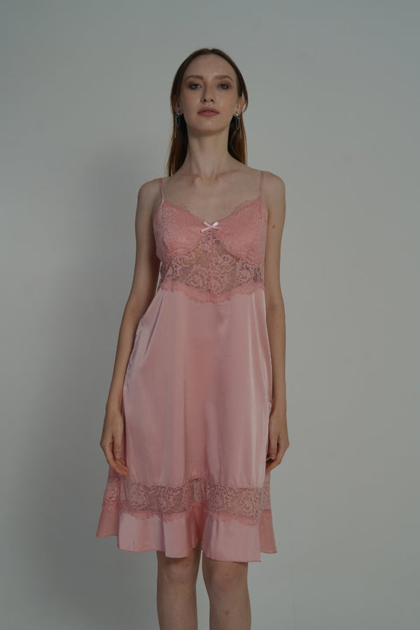 AXTZH Enchanted Elegance Nightwear-X6469-APRICOT-F1S