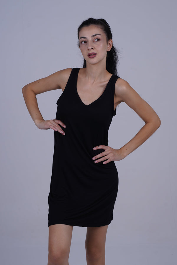 BELLAGIO Women’s Everyday Comfort Slip Dress – Perfect Innerwear for Effortless Elegance and Smooth Layering INNER BWI0910-BLACK-H7M