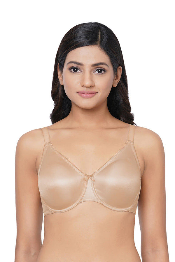 WACOAL BRA BI05D04 BE Pixie 2.0 Non Padded Wired Full Cup Everyday Wear Plus Size Full Support Minimizer Bra - Beige
