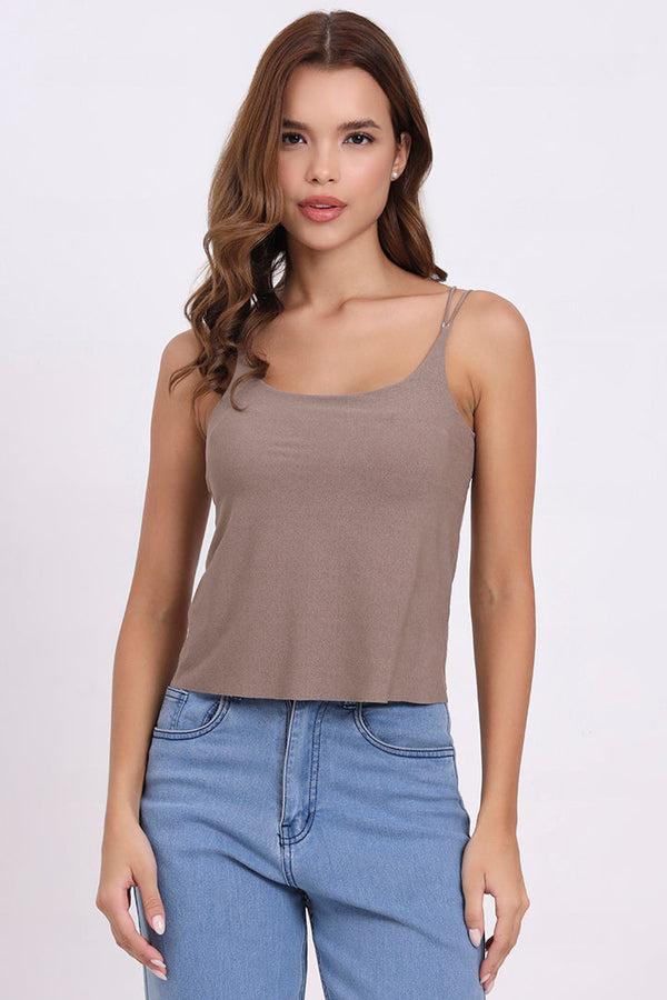 AXTZH Strappy Everyday Bralette BLET X1112-MOCHA-CP023