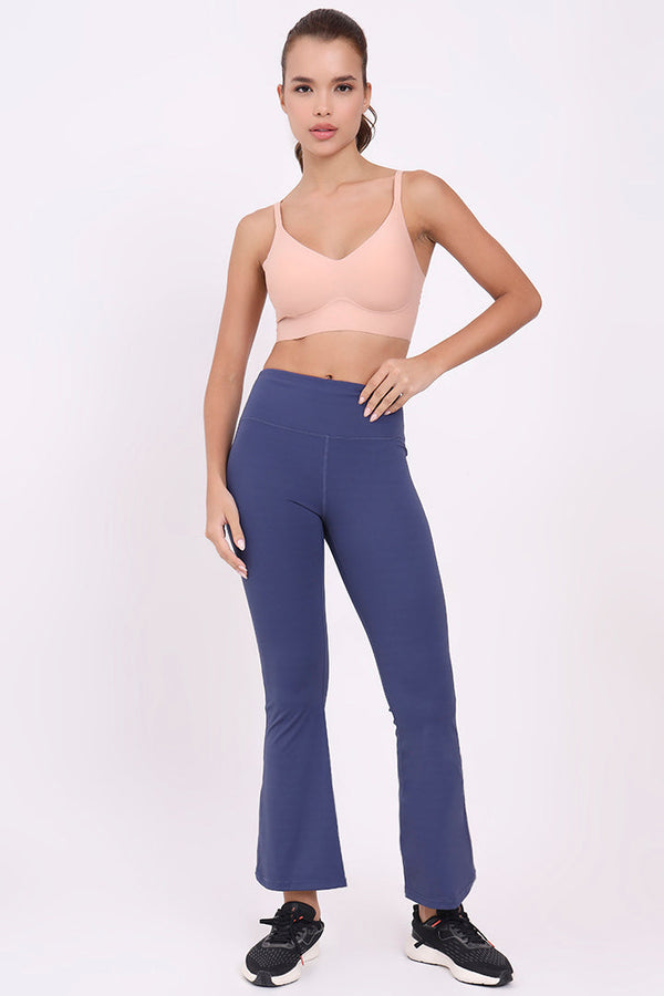 AXTZH Women’s High-Waist Flared Pants OUTER X0303-NAVY-ADF