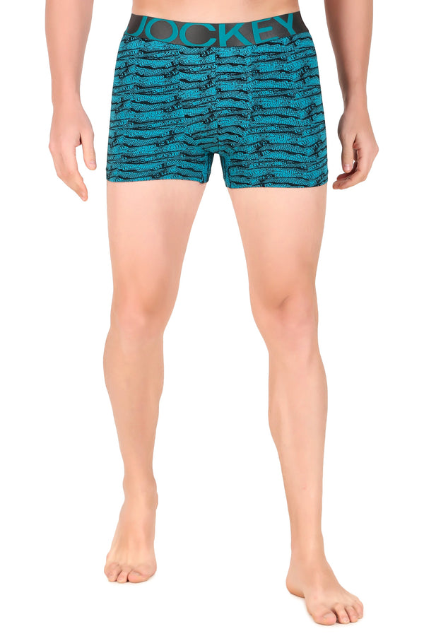 Jockey-IC30 Tactel Microfiber Elastane Stretch Printed Trunk with Moisture Move Properties -ODEPR