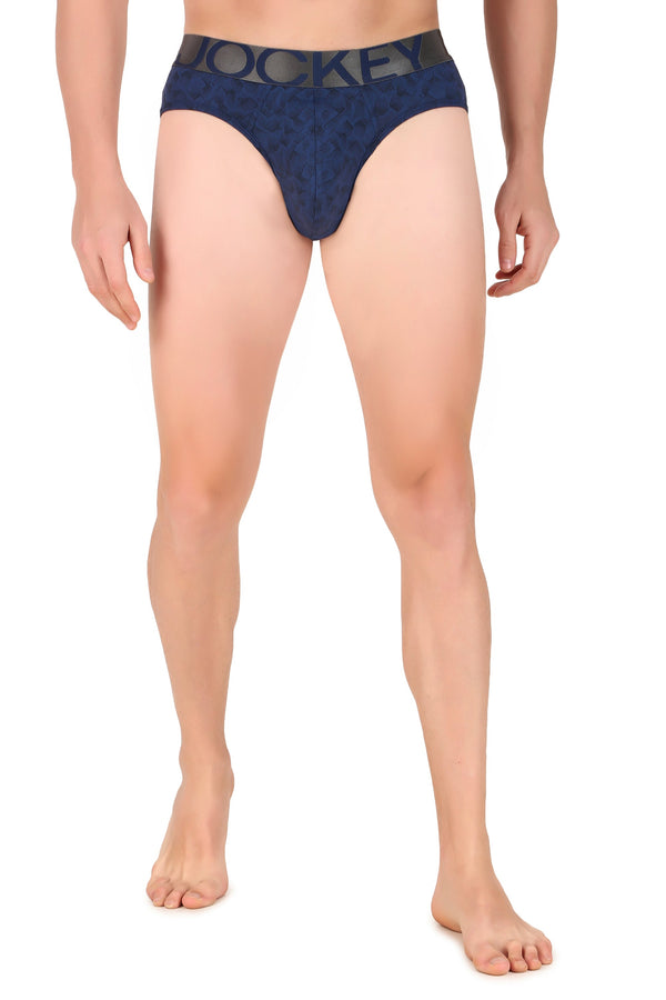 Jockey-IC29 Tactel Microfiber Elastane Stretch Printed Brief with Moisture Move Properties -RRBPR
