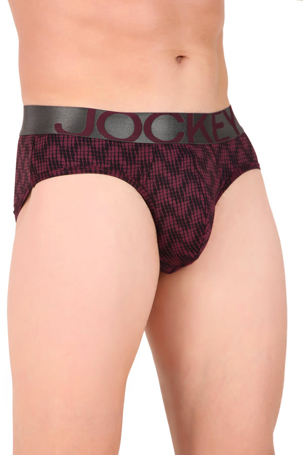 Jockey-IC29 Tactel Microfiber Elastane Stretch Printed Brief with Moisture Move Properties -PREPR