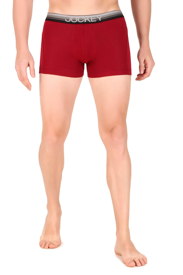Jockey-US20 Rdper Super Combed Cotton Elastane Stretch Solid Trunk with Ultrasoft Waistband