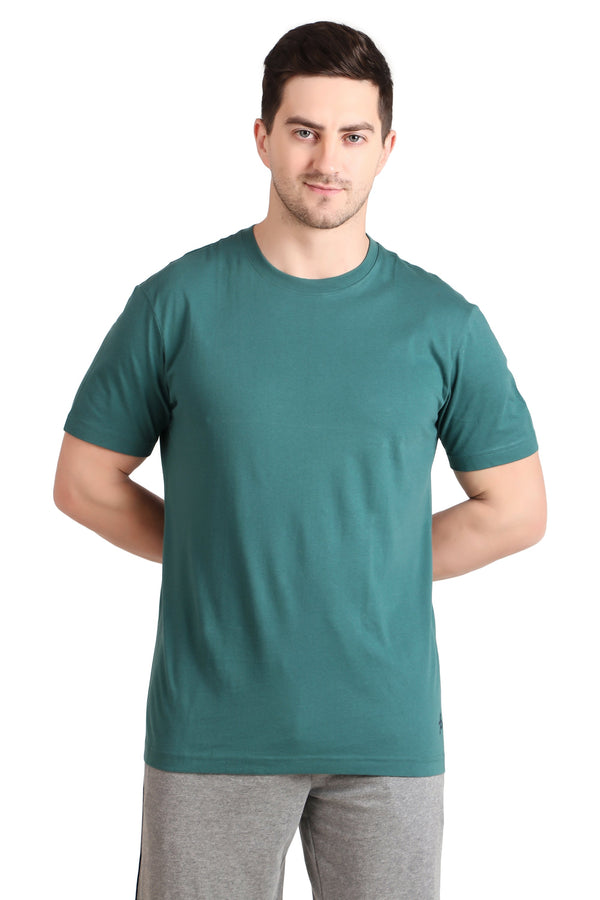 Jockey-2714 Pcgrn Super Combed Cotton Rich Round Neck Half Sleeve T-Shirt