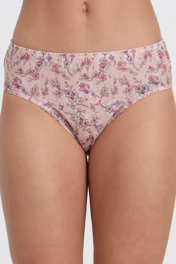 ENAMOR PANTY P130 Floral Print Mid-Rise Briefs