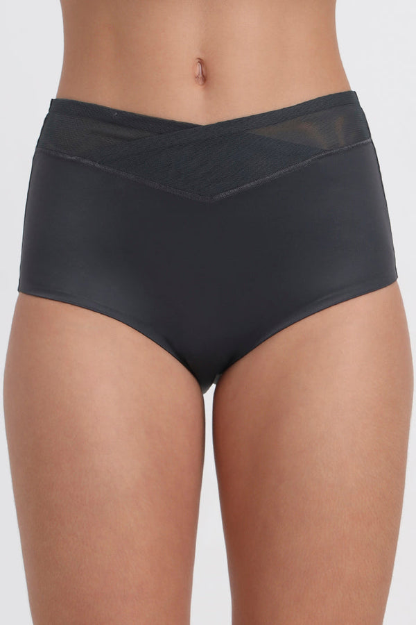TRIUMPH PANTY 756I167 High-Waist Full Coverage Panty with Mesh Detail