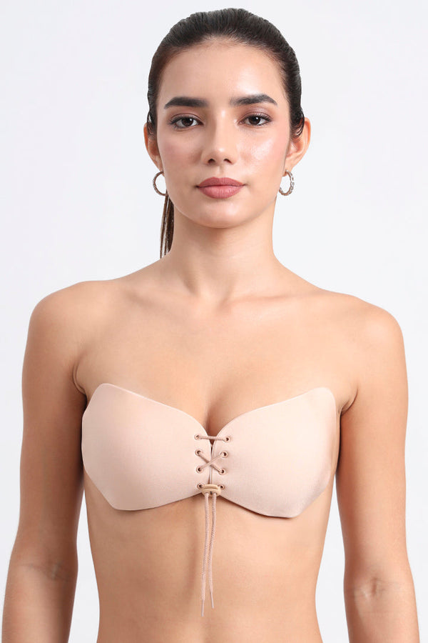 VONZZO VFREEBRACL Lace-Up Backless Adhesive Bra
