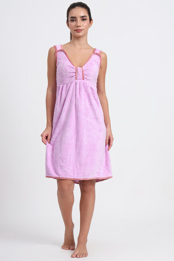 VONZZO Soft Hug Microfibre Frock Bathrobe VBROBEFROCK001