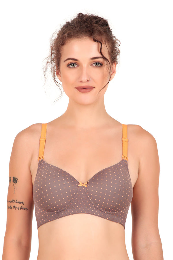 SLUUW BRA-SBPC10001 - EVERYDAY LIGHTLY PADDED NON-WIRED T-SHIRT BRA -Ffdot
