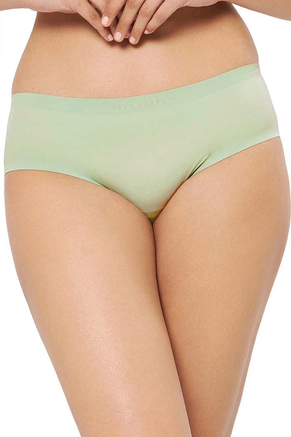 AMANTE PAN11412-SEAFOAM VANISH SOLID LOW RISE HIPSTER SEAMLESS PANTY