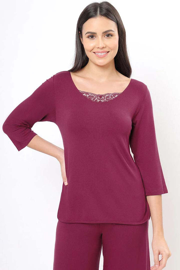 AMANTE SLT26203-ANEMONE LACE TOUCH SLEEP TOP