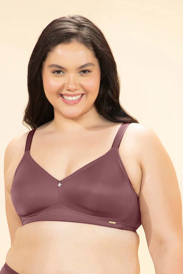 AMANTE BRA -BRA103901-WILD GINGER Delight Comfort Non-Padded Non-Wired Minimizer Bra