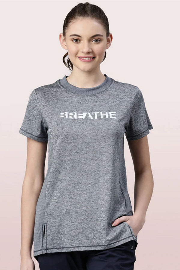 ENAMOR A306 Dry Fit Breathe Tee | Dry Fit Crew Neck Activewear Tee