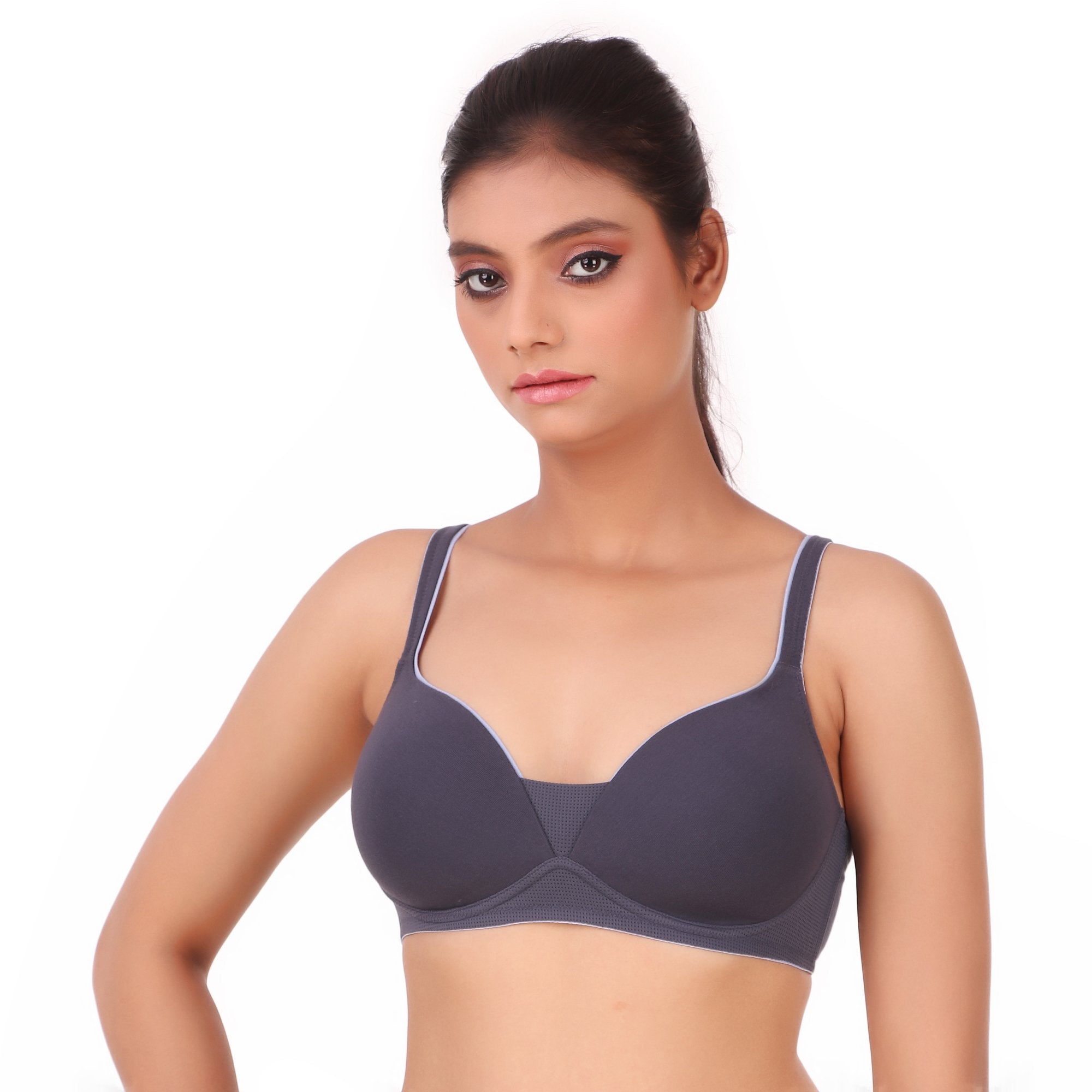 Carefree Casuals Padded Non-Wired T-Shirt Bra - Black