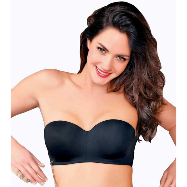 Enamor-F074 Full Figure Strapless Multi-Way Bra - Padded Wired Medium Coverage
