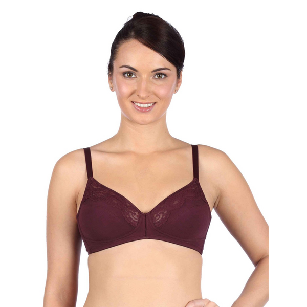TRIUMPH-20I319 Purple EG Doreen Wireless Non-Padded Full Coverage Support Big-Cup Classics Bra