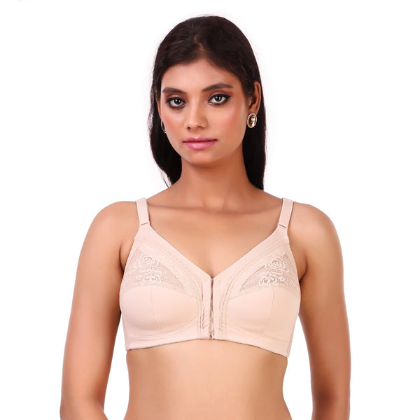 TRIUMPH-208I233 Front-Open Non Padded Wireless Classic Bra