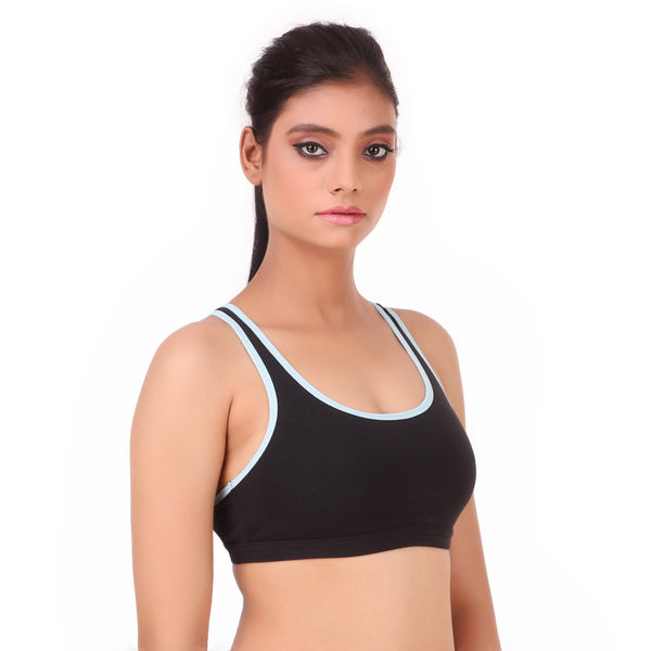 TRIUMPH-300I356 Beginner Bra Top Wireless Non Padded Full Coverage and Medium Support Cotton Bra