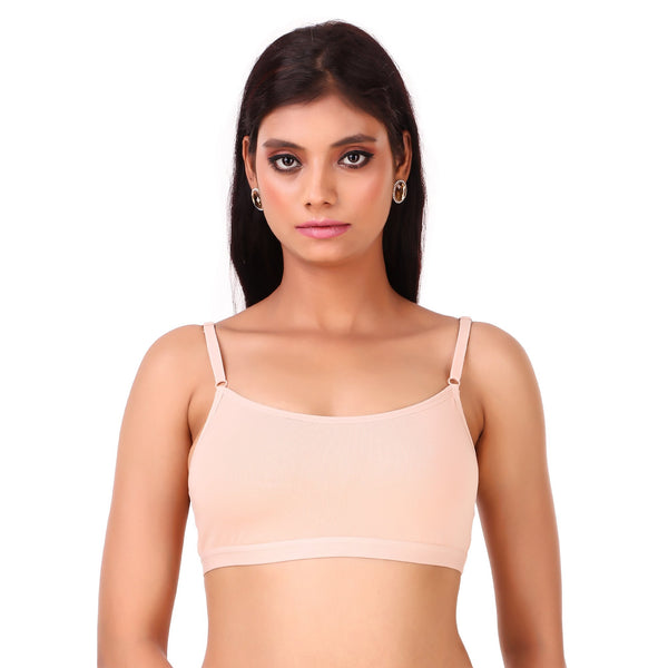 TRIUMPH-300I357 Beginner Bra Everyday Wireless Non Padded Full Coverage Support Cotton Bra