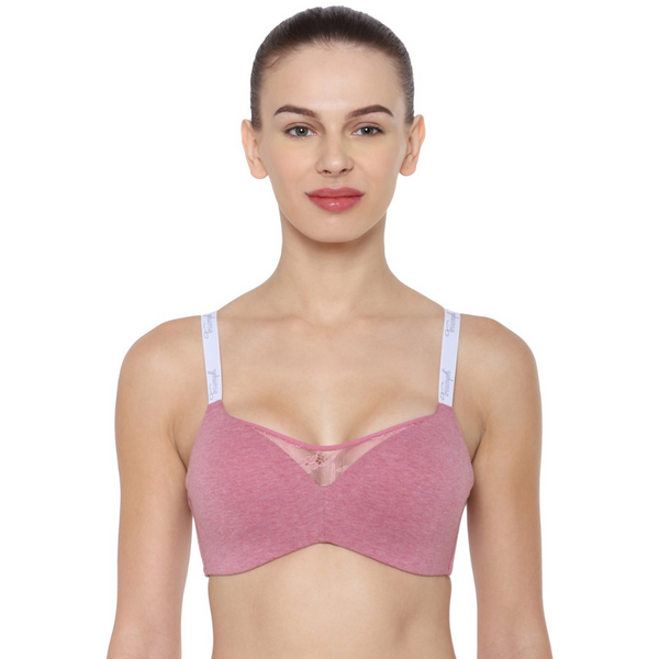 TRIUMPH-110I538 Comfort 161 Padded Non Wired Everyday Invisible Cotton T-Shirt Bra