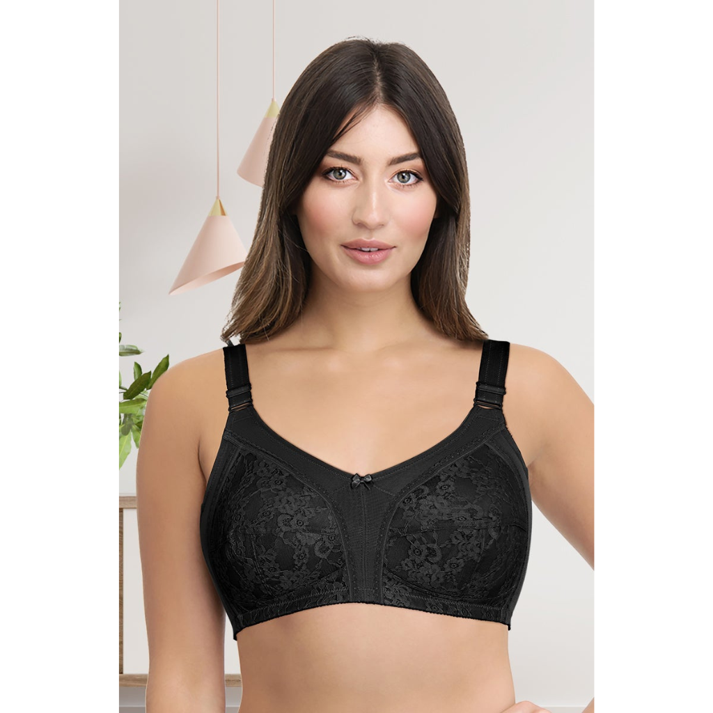 AMANTE BRA81901 Magic Support Non padded Non wired Lace Bra