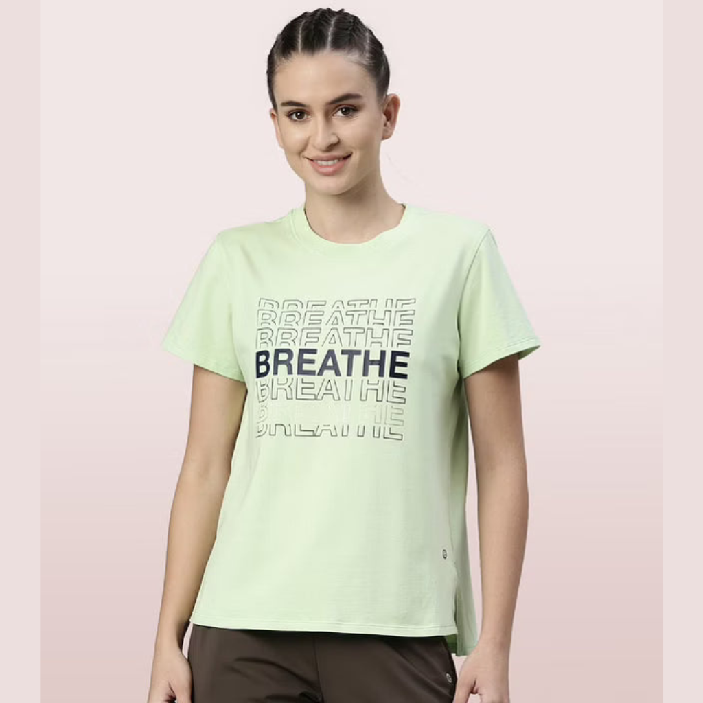 ENAMOR-A301 ACTIVE COTTON TEE  SHORT SLEEVE ANTI-ODOUR COTTON TEE WIT