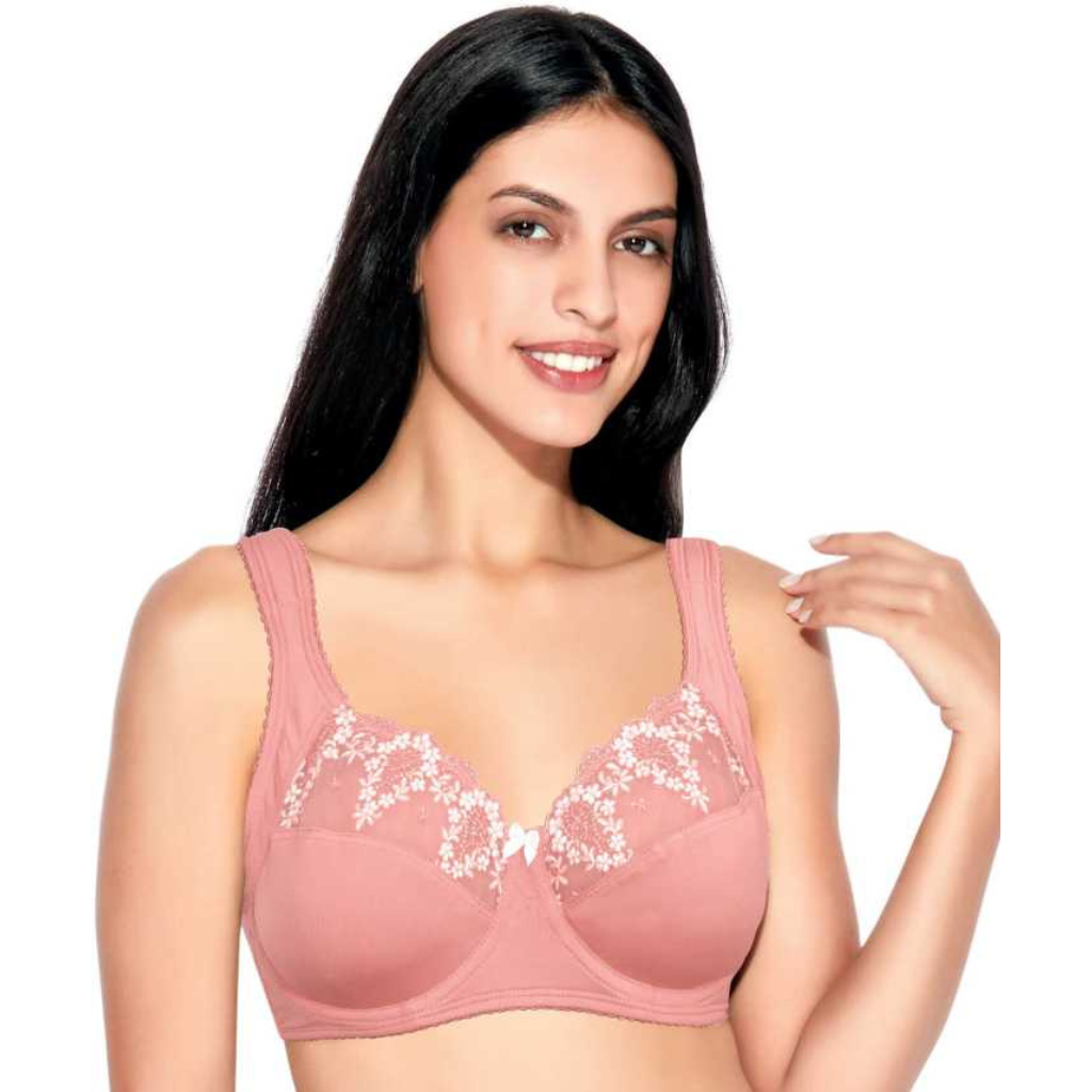 Enamor Women's Padded Wired Lace Butterfly Cleavage Enhancer