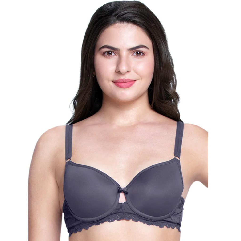 AMANTE BRA88201 Strappy Bliss Solid Padded wired Lace Bra