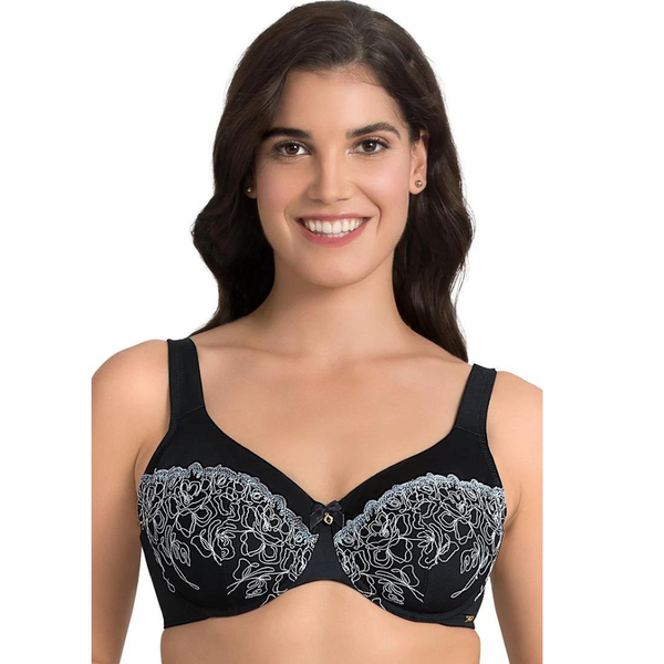 AMANTE BRA -F0010 Ultimo Deco Floral Non-Padded Wired Full Cover Bra