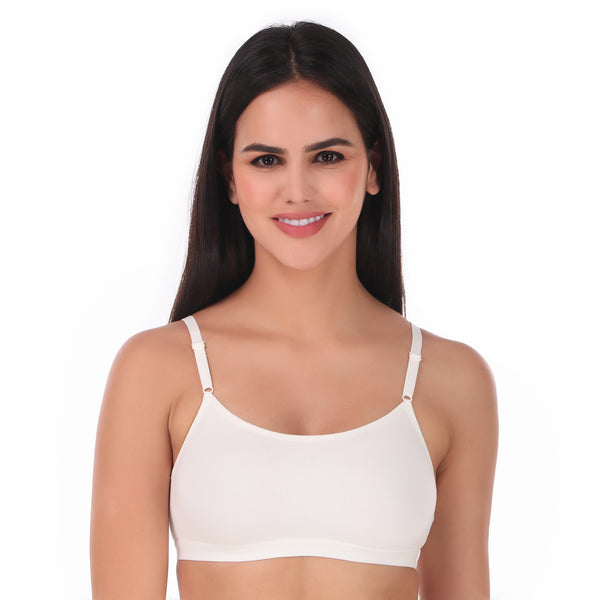 TRIUMPH-300I357 Beginner Bra Everyday Wireless Non Padded Full Coverage Support Cotton Bra