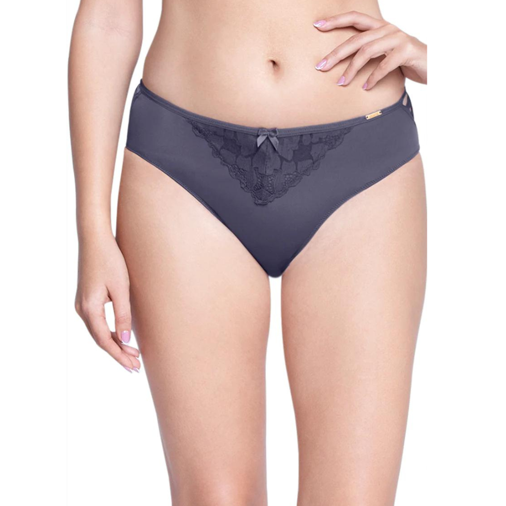 Lace Low Rise Seamed Hipster Panty - Malaga