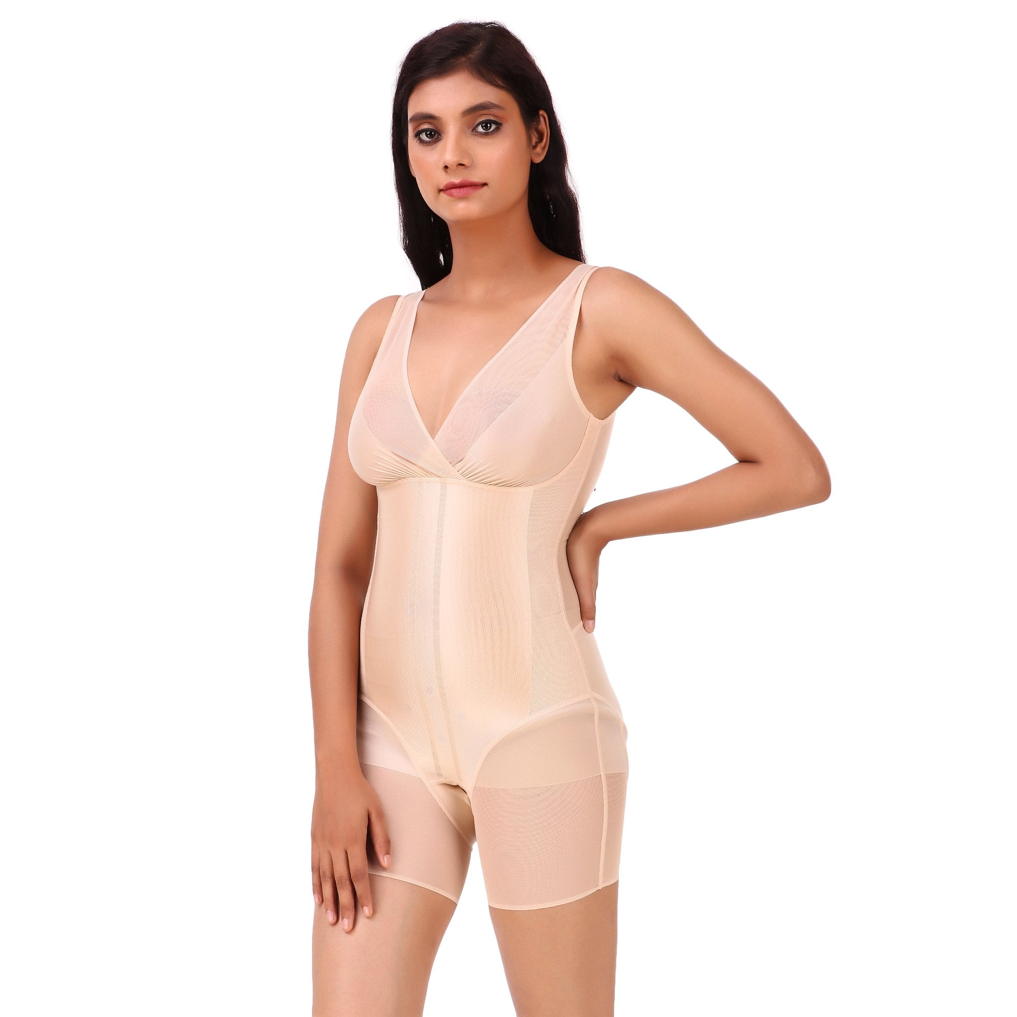 AXTZH-XCORSET3321 Laser-Cut No-Panty Lines High Compression Body Suit