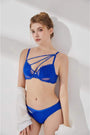 Mysthelle FAYE COBALT PADDED BRA & BRAZILLIAN SET