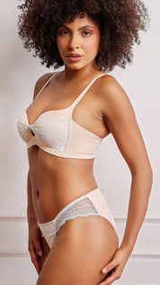 Classic Brief with Lace Waistband | Lace Trim Panty