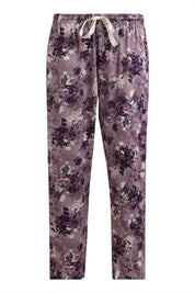 ANGELS Floral Satin Pyjama Set NIGHTWEAR AZPRINT-PURPR-C2S