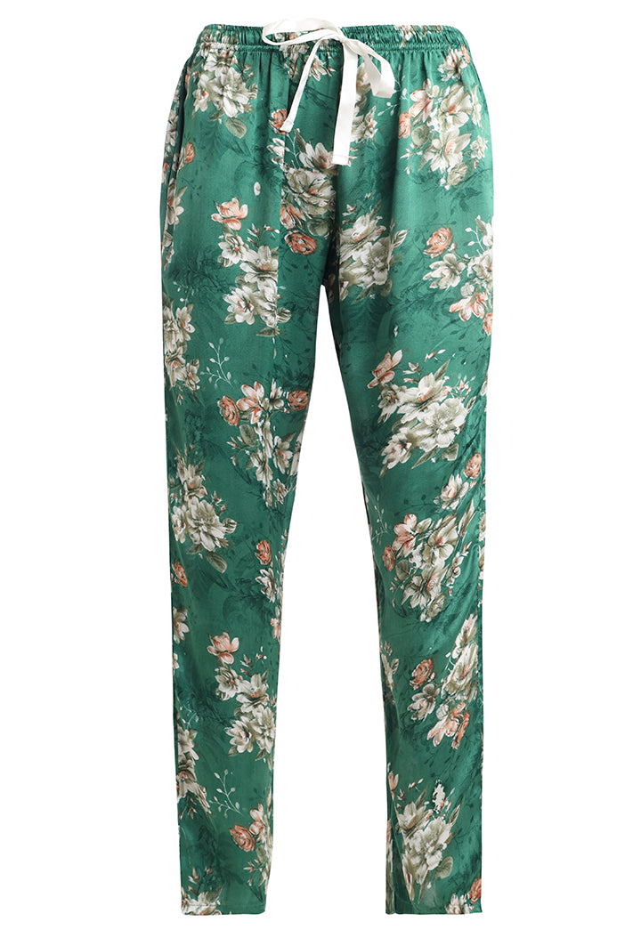 ANGELS Floral Satin Pyjama Set NIGHTWEAR AZPRINT-GREPR-C2S